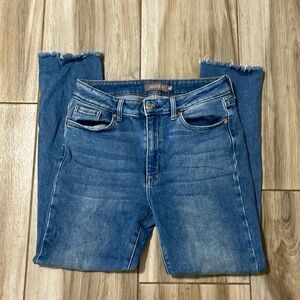 JustUSA washed light blue straight jeans